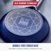 image:imageBlue Diamond 12 Diamond Ceramic Nonstick Frying Pan Skillet with Lid Blue10 Frying Pan Skillet