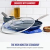 image:imageBlue Diamond 12 Diamond Ceramic Nonstick Frying Pan Skillet with Lid Blue12 Frying Pan Skillet with Lid