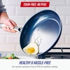 image:imageBlue Diamond 12 Diamond Ceramic Nonstick Frying Pan Skillet with Lid Blue12 Frying Pan Skillet with Lid