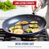 image:imageBlue Diamond 12 Diamond Ceramic Nonstick Frying Pan Skillet with Lid Blue12 Frying Pan Skillet with Lid