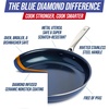image:imageBlue Diamond 12 Diamond Ceramic Nonstick Frying Pan Skillet with Lid Blue14 Frying Pan Skillet