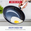image:imageBlue Diamond 12 Diamond Ceramic Nonstick Frying Pan Skillet with Lid Blue8 Frying Pan Skillet
