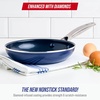 image:imageBlue Diamond 12 Diamond Ceramic Nonstick Frying Pan Skillet with Lid Blue8 Frying Pan Skillet