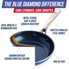 image:imageBlue Diamond 12 Diamond Ceramic Nonstick Frying Pan Skillet with Lid Blue8 Frying Pan Skillet