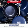 image:imageBlue Diamond 12 Diamond Ceramic Nonstick Frying Pan Skillet with Lid Blue8 Frying Pan Skillet
