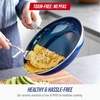 image:imageBlue Diamond 12 Diamond Ceramic Nonstick Frying Pan Skillet with Lid Blue95 and 11 Frypan Skillet Set