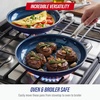 image:imageBlue Diamond 12 Diamond Ceramic Nonstick Frying Pan Skillet with Lid Blue95 and 11 Frypan Skillet Set
