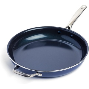 image:imageBlue Diamond 12 Diamond Ceramic Nonstick Frying Pan Skillet with Lid Blue14 Frying Pan Skillet