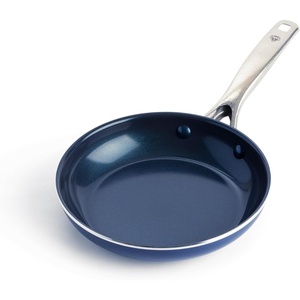 image:imageBlue Diamond 12 Diamond Ceramic Nonstick Frying Pan Skillet with Lid Blue8 Frying Pan Skillet